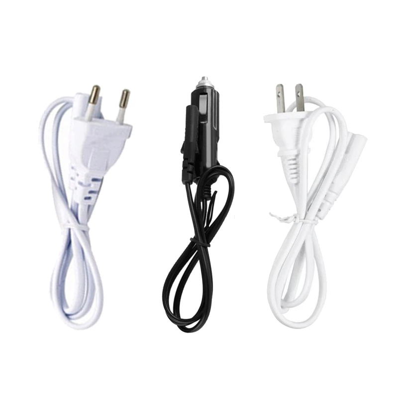 12V 24V 110V 220V US EU Plug Cable For Electric Lunch Box Power Adapter Wire Car Truck Home Heating Warmer Bento Box Power Cord