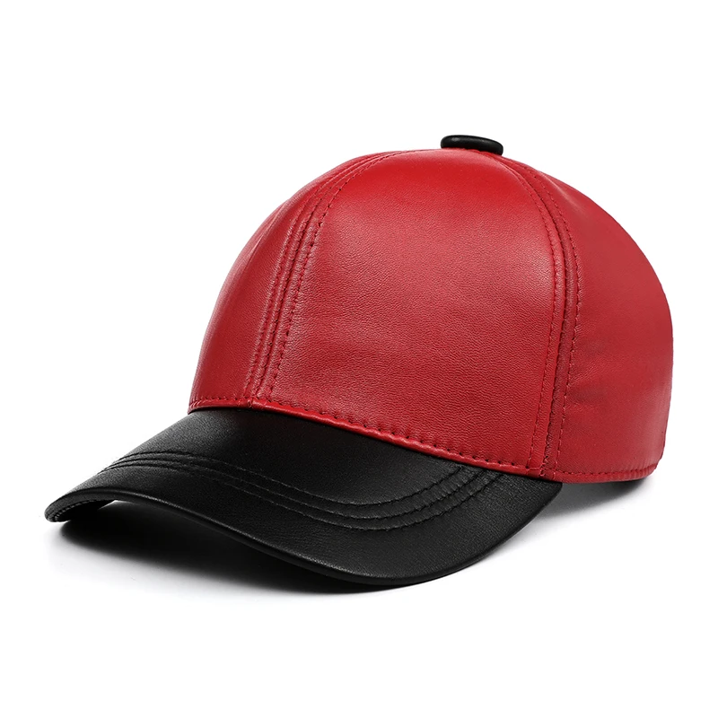 Spring Unisex Shiny Genuine Leather Thin Baseball Caps Men Women Youth Leisure Cool Hat Male Golf Hockey Hip Pop Snapback Gorra