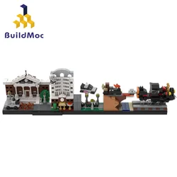 City Street View Old Club Model Back To The Future Skyline Architecture Breaking Bad Buildings Blocks Classic Brand Kids Toys