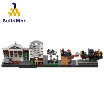 city ​​street view old club model back future skyline architecture Breaking Bad buildings blocks classic brand kids toys