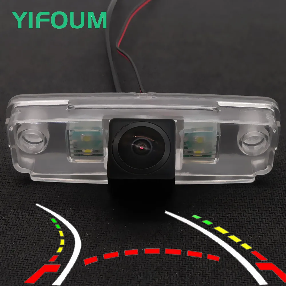 AHD Fisheye 12LED Dynamic Trajectory Car Rear View Wireless Camera For Subaru Tribeca Forester SUV Legacy Outback Wagon Impreza