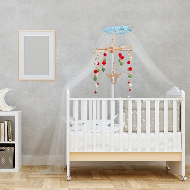 1pc Baby Rasseln Holz Anhänger Interaktive Spielzeug kinder Fitness Rahmen Anhänger Kinderwagen Zubehör Bett Glocke Musical Waren