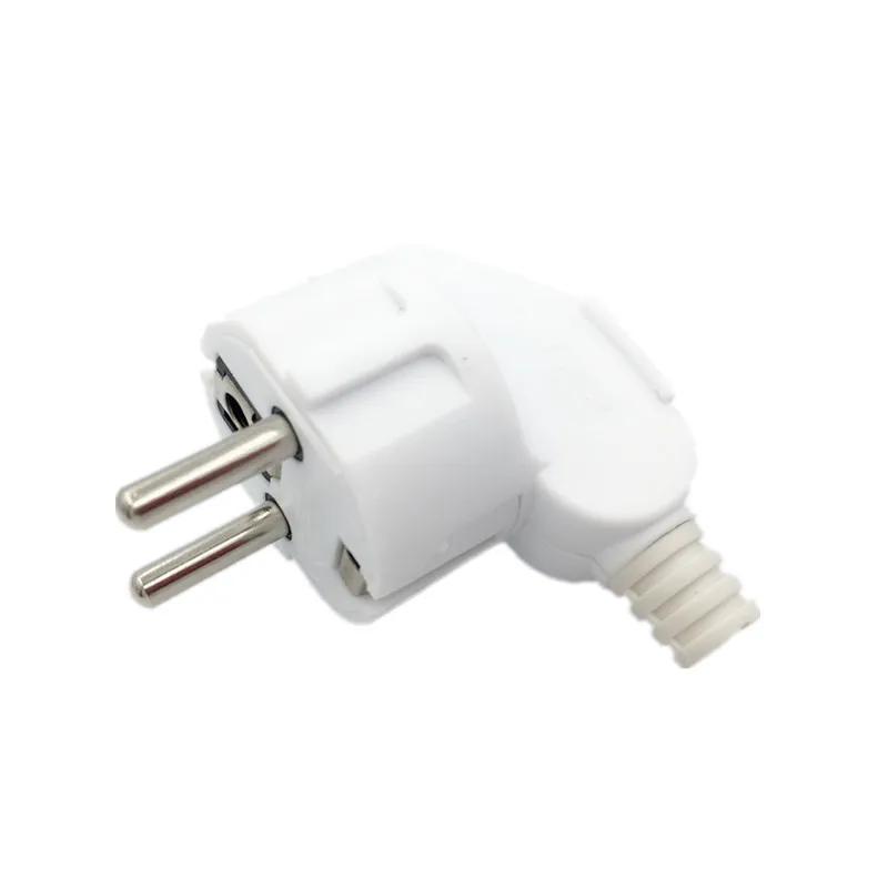 White 250v 16a Male Female Assembly Receptacle connector french Russia Korea German EU Schuko power cord wired cable plug Socket