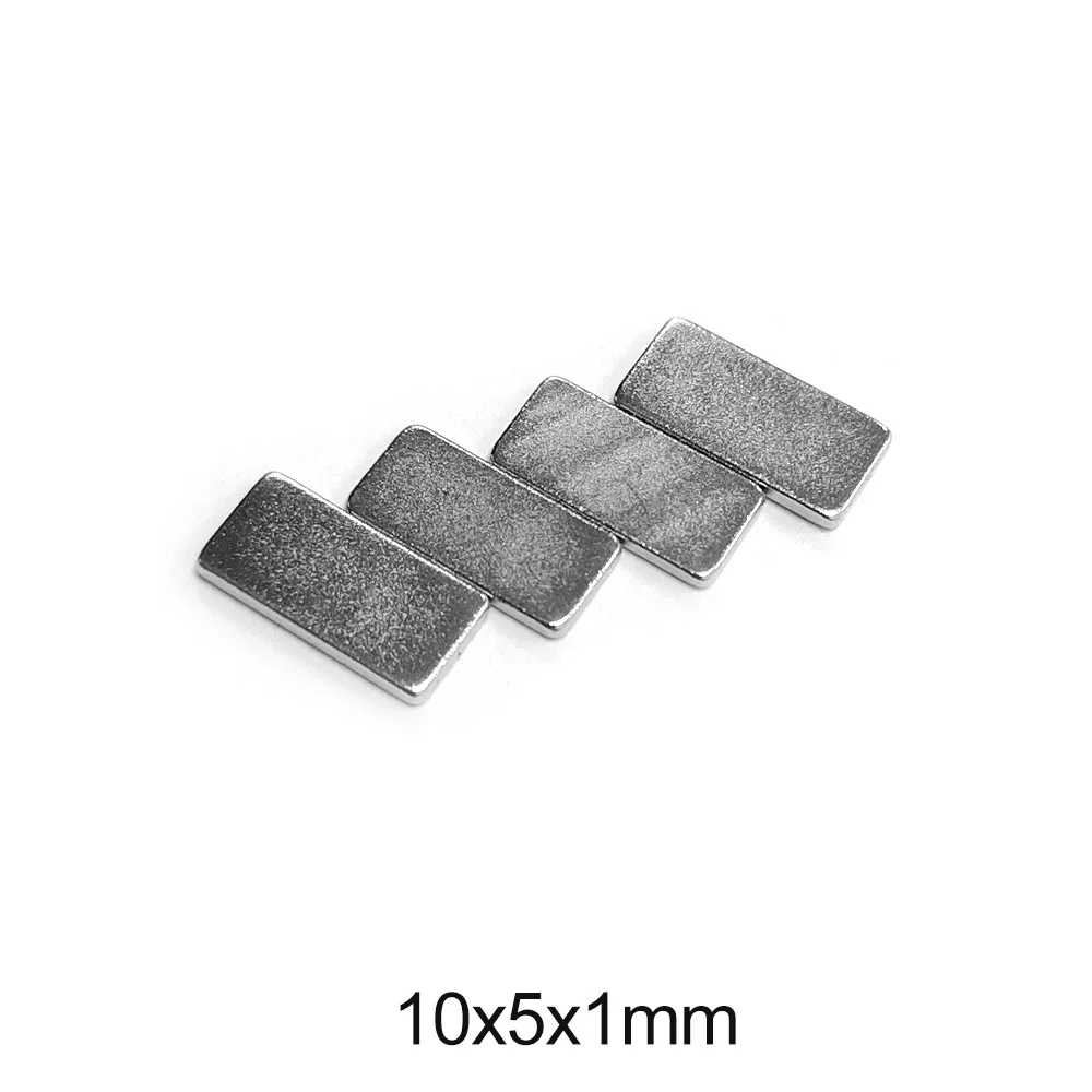 

10x5x1 Rare Earth Magnet Thickness 1mm Small Rectangular Block Magnets 10x5x1mm Permanent Neodymium Magnetic 10*5*1