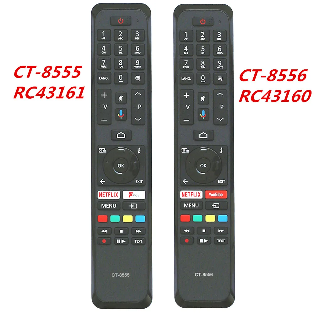 

CT-8555 RC43161 CT-8556 RC43160 New Voice Remote Control For TOSHIBA Smart TV 58UA2B63 65UA2B63DB 55UA3A63DG 65UA6B63DG