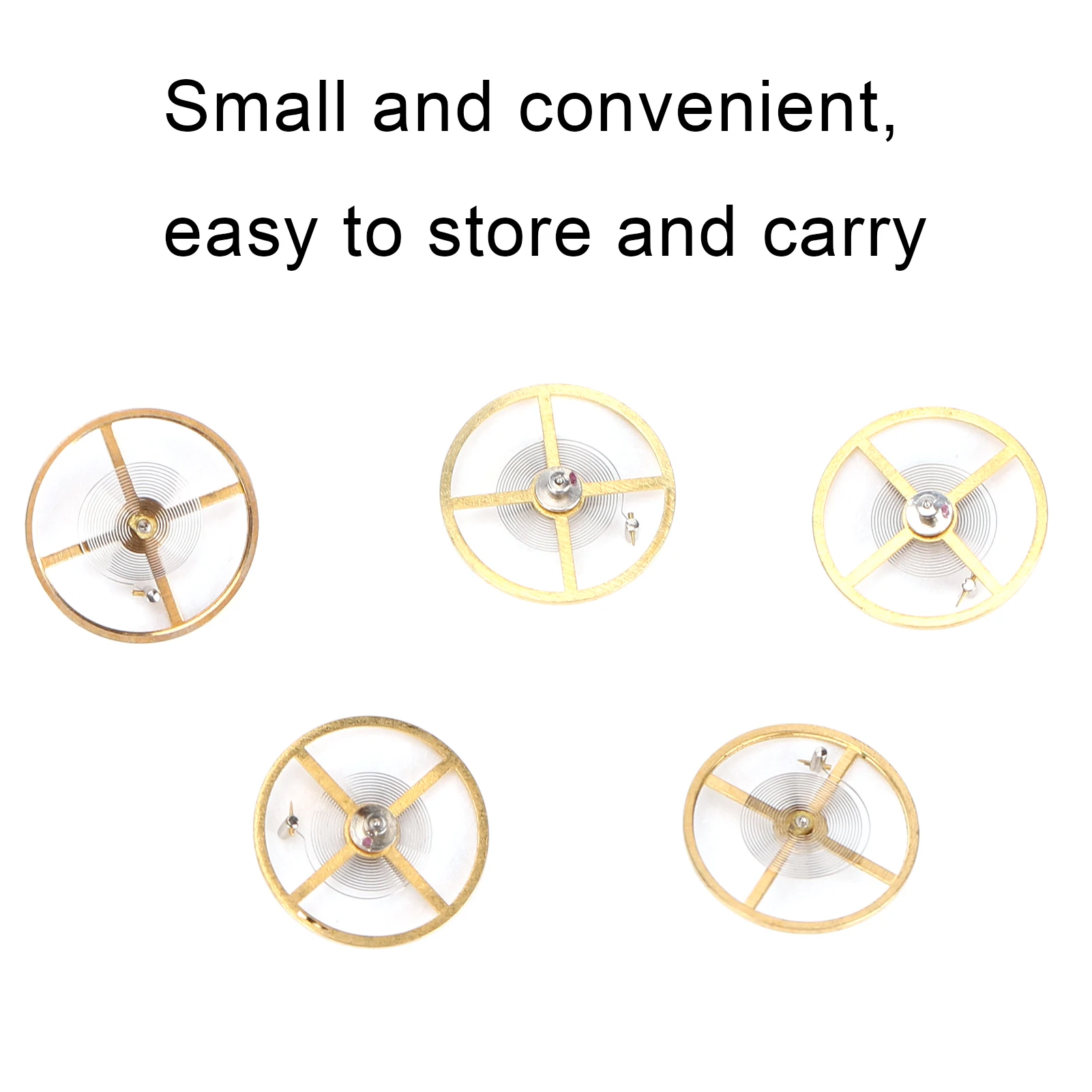 5Pcs/box Alloy Watch Balance Wheel With Full Swing Hairspring Replacement Part for 8205 Movement Watchmaker Repair Accessory