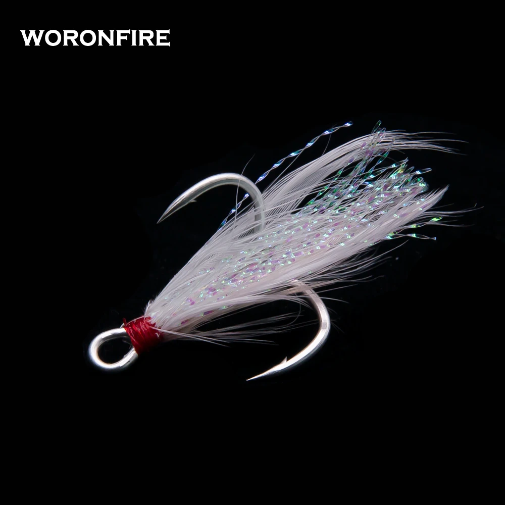 10 قطعة/الوحدة خطاف ثلاثي مع الريش 1 #2 #4 #6 #8 #10 #12 # قوي سحب جولة مطوية الثلاثي الصيد السنانير مالك