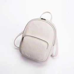 Backpack women's mini Korean tide wild backpack casual ins canvas girls school bag