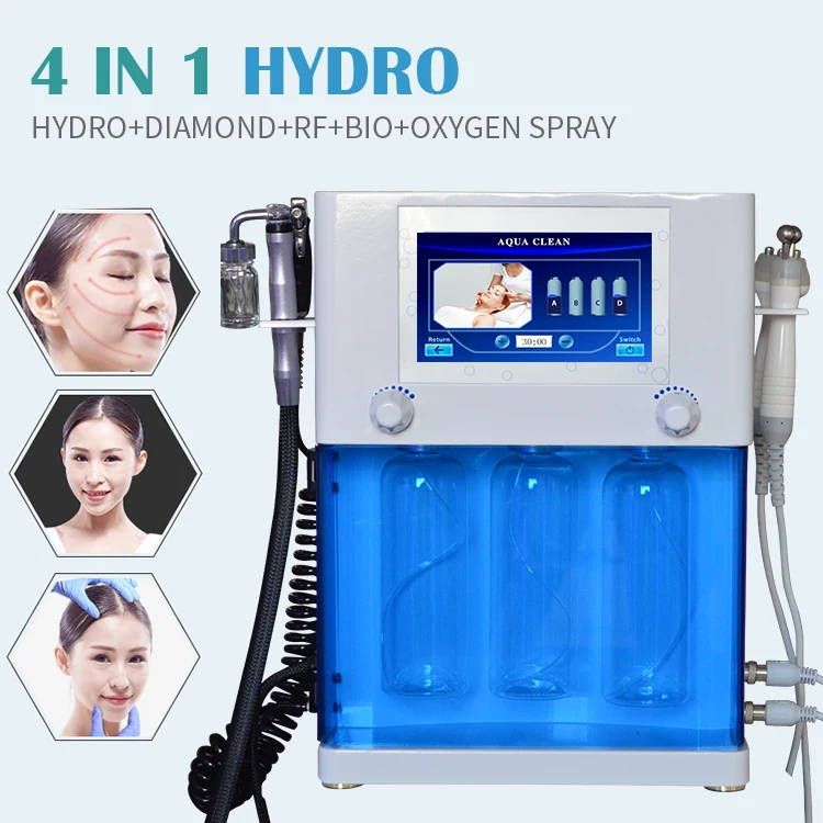 Aqua Peel Skin Care Hydra Oxygen Facial Machine Hydro Gun Blackhead Remover BIO Face Lifting RF Spray Pen