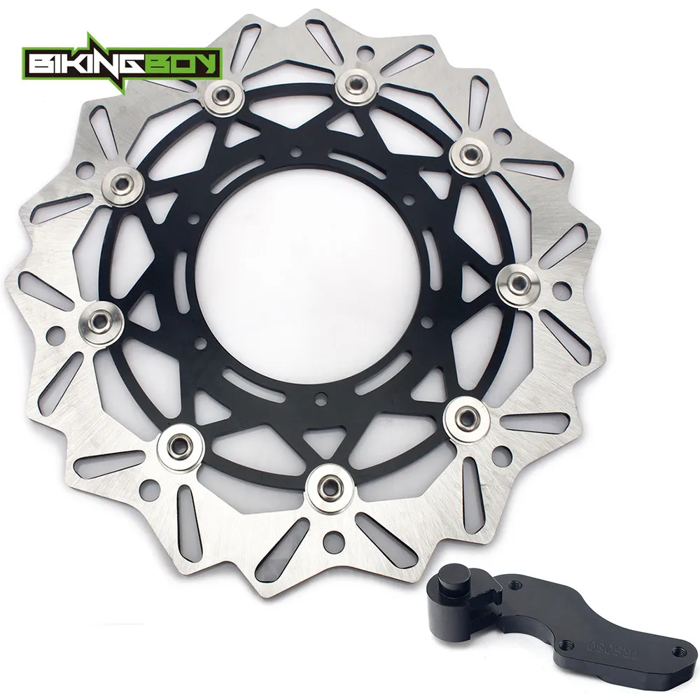 BIKINGBOY Front 320mm Brake Disc Rotor Bracket YZ125 WR125 YZ250 WR250 98-07 WR250F 01-21 WR450F 03-18 YZ250F 01-06 YZ450F 03-07