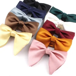 Wedding Bowtie Solid Color Bow tie For Women Men Butterfly Ladies Bow knot Adult Satin Bow Ties Cravats Groomsmen Bowties