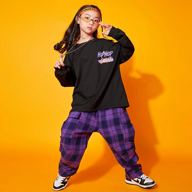 Abbigliamento Hip-Hop per bambini felpa Top giacca senza maniche pantaloni Cargo per ragazza ragazzo Jazz Dance Costume abiti Street Party Wear