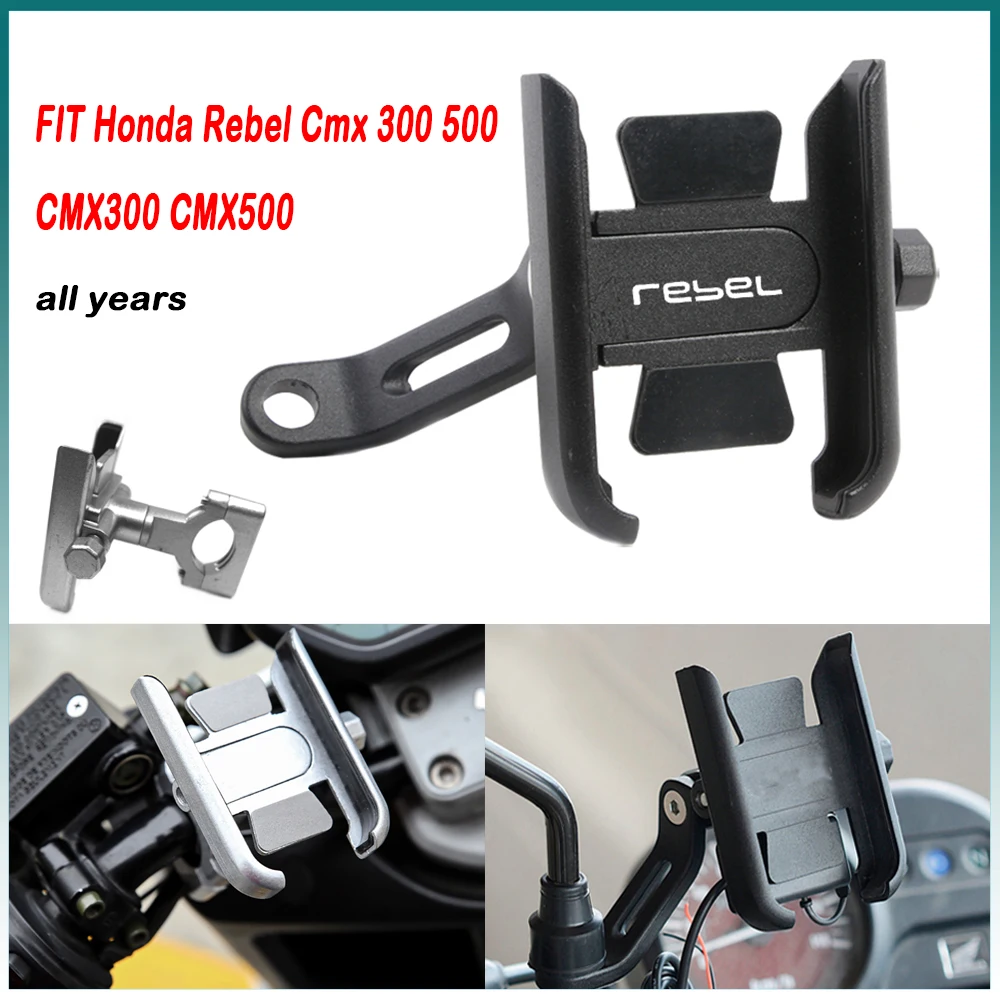 

For Honda Rebel Cmx 300 500 CMX300 CMX500 Handlebar Mobile Phone Holder GPS stand bracket Motorcycle accessories