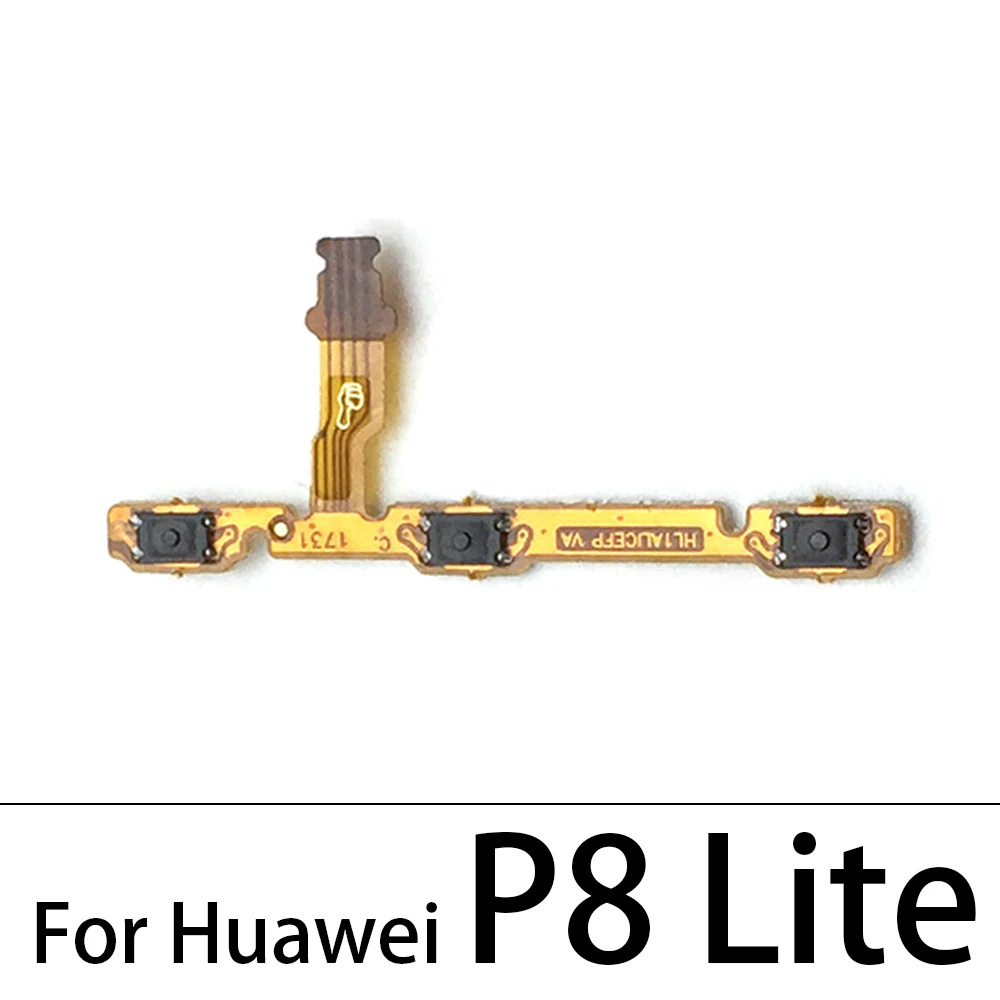 50Pcs, Volume Button Power Switch On Off Button Flex Cable For Huawei P8 P9 P10 P20 P30 P40 Lite E 5G Pro Plus 2016