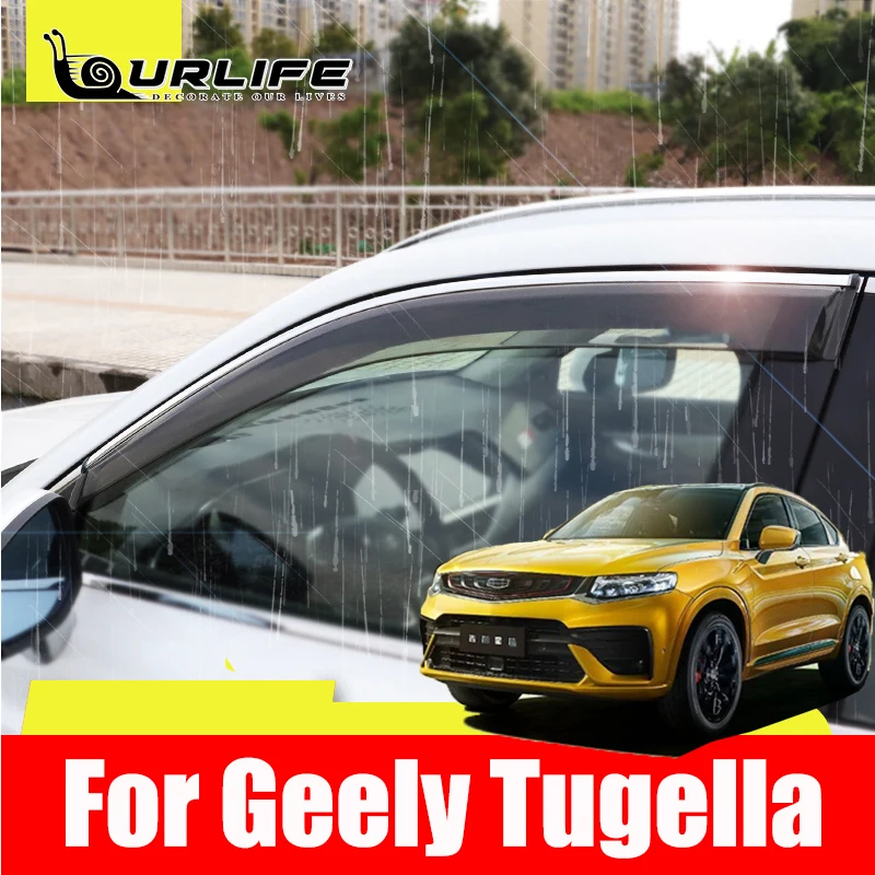 

Window Visor Deflector Vent Sun Shade Rain Guard Exterior Protection Parts For Geely Tugella Xingyue FY11 2019-2022 Accessories