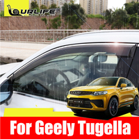 Window Visor Deflector Vent Sun Shade Rain Guard Exterior  Protection Parts For Geely Tugella Xingyue FY11 2019-2022 Accessories