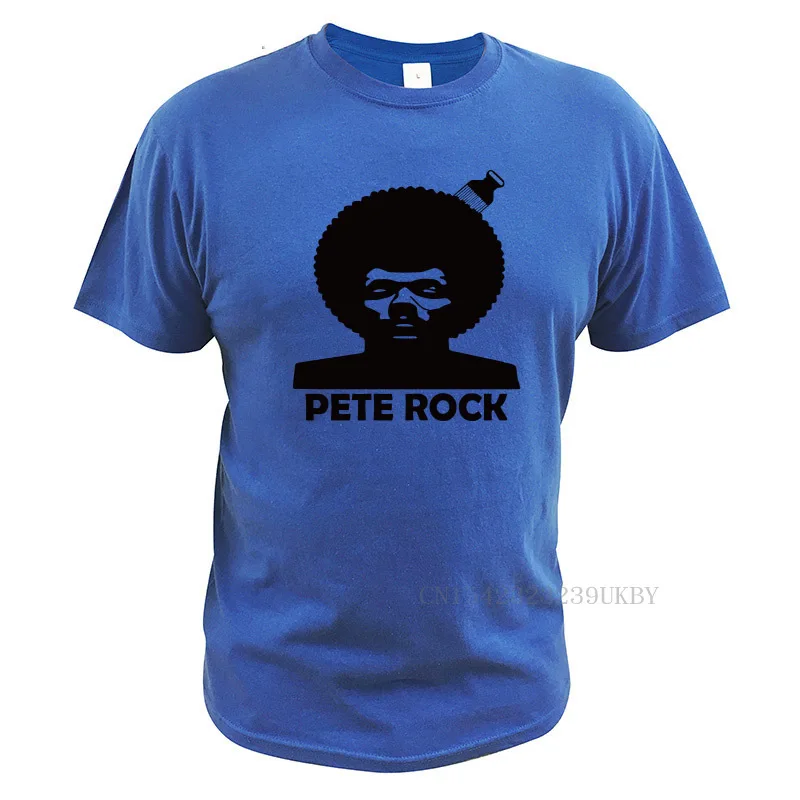 Pete Rock Afro T Shirt DJ Rapper Tshirt EU Size 100% Cotton Crew Neck Basic Tops