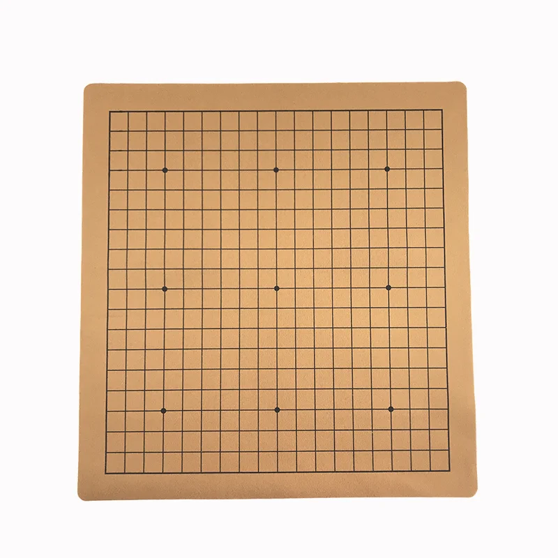 New Go Game Board High-quality Leather Go Board One Side Suede Leather 19 Line International Go Chess Weiqi