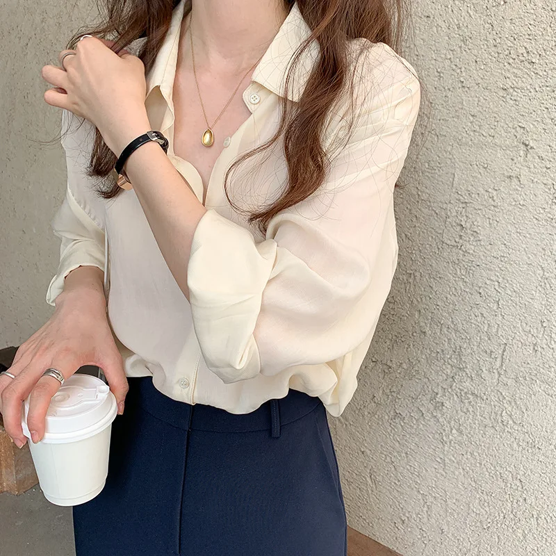 2020 Fashion White Blouse And Tops Shirt Long Sleeve Womens Tops And Blouses Women Shirt