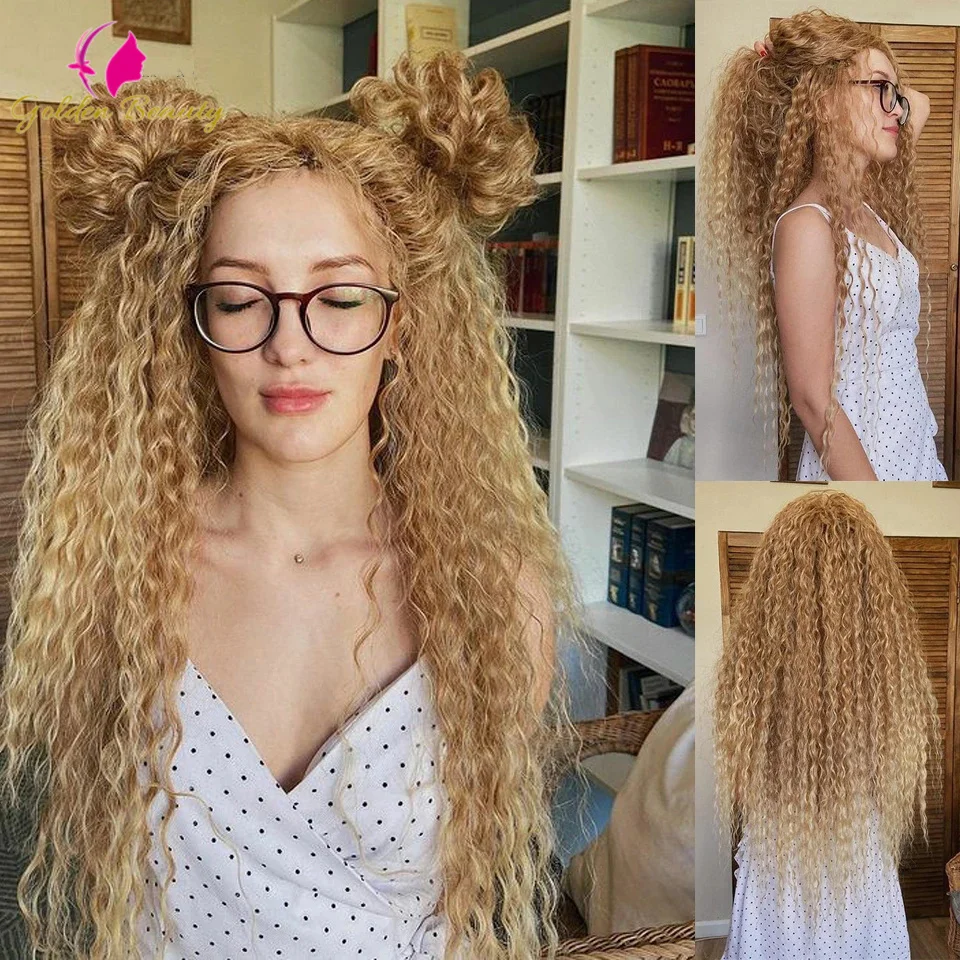 28Inch Water Wave Twist Crochet Hair Soft Natural Afro Curls Synthetic Deep Wave Twist Braids Hair Ombre Braiding Hair Extension