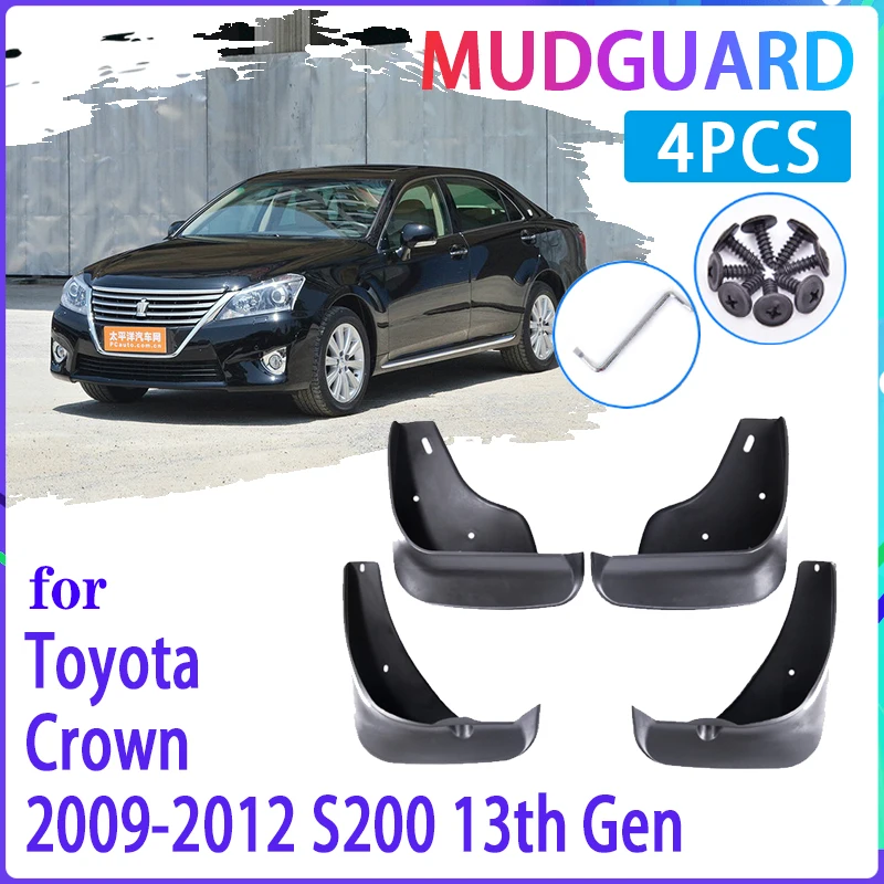 Car Mud Flaps for Toyota Crown S200 2009 2010 2011 2012 Mudguard Splash Guard Fender Mudflaps Auto Accessories