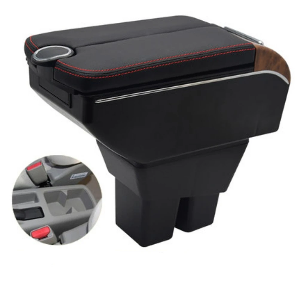 For Honda City Armrest Box Center Console Storage Elbow Rest with Phone Charging USB Cup Holder