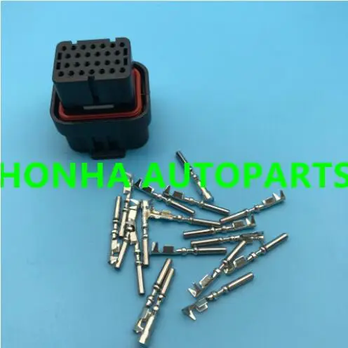 Free shipping 1/2/5 pcs/lots 26 Pin/way two types AMP Tyco ECU Automotive Connector Electrical Socket 3-1437290-7