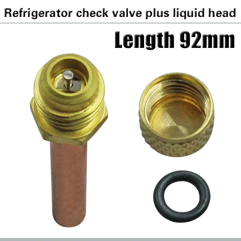 1pc refrigerator check valve refueling head 92mm quick connector/refrigerant filling valve refrigeration accessories