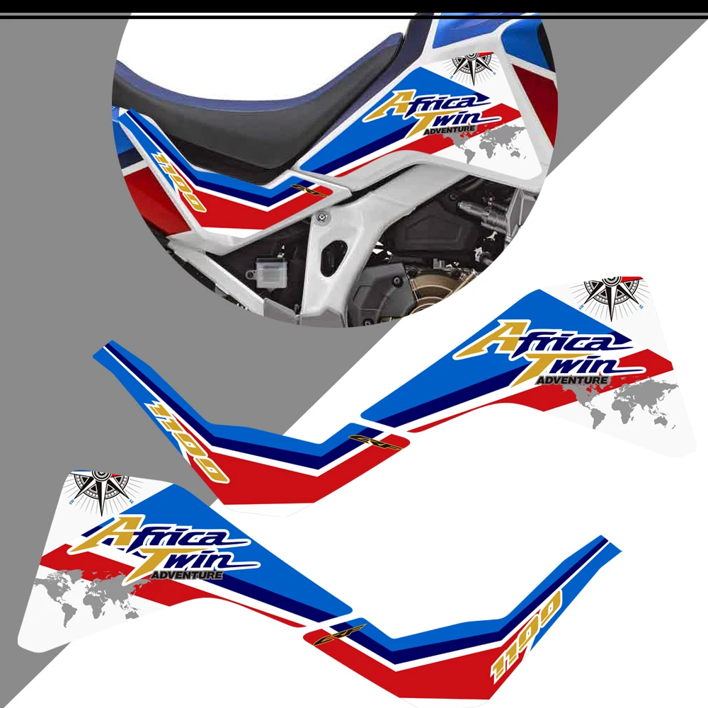 For Honda CRF1100 CRF 1100L L1 L2 Africa Twin Adventure Sport Wind Deflectors Visor Set Stickers Decal Kit Side Tank Pads 2020