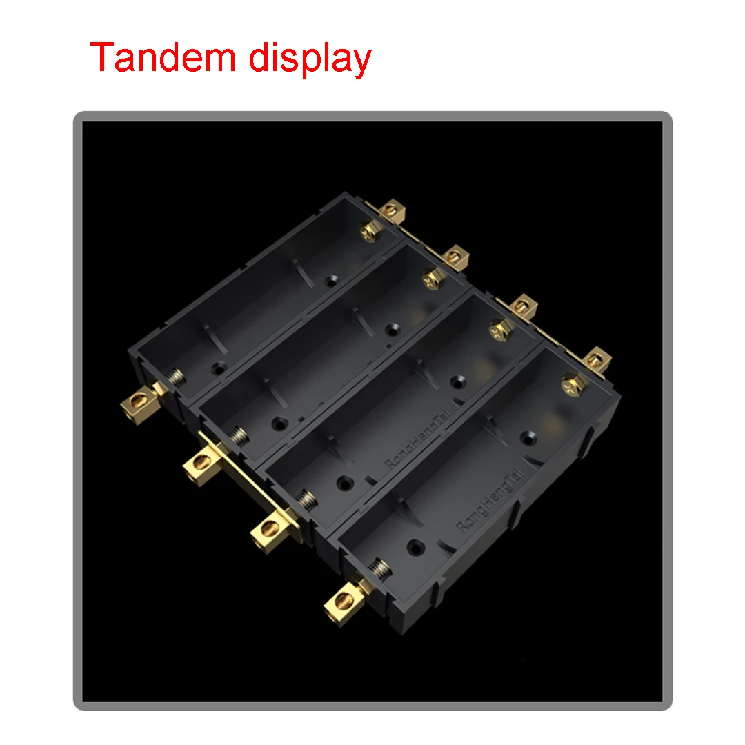 18650 فتحة بطارية قابلة للربط لتقوم بها بنفسك 18650 علبة بطارية لحام خالية من صندوق بطارية ليثيوم 18650 حامل عمود نحاسي عالي التيار 25A