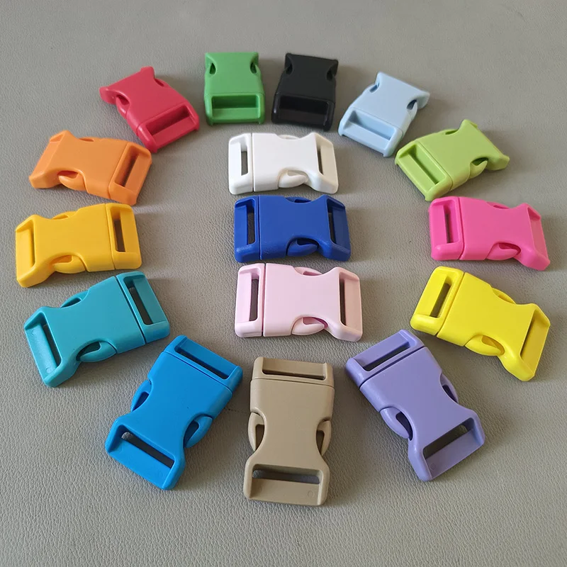 20PCS 25mm Webbing Plastic Curved Release Buckle For Bag Belt Straps Pet Dog Collar Backpack Paracord Sewing DIY Accessories