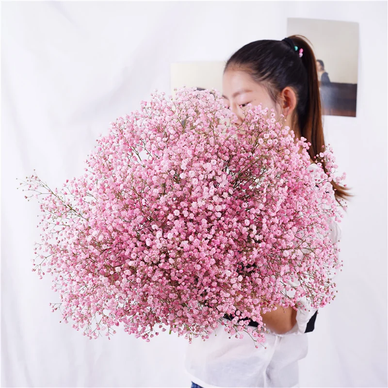 

Dekoration Baby Breath Natural Dried Preserved Gypsophila Flower Decor Home Wedding Bouquet Valentines Day Gift Craft Paniculata