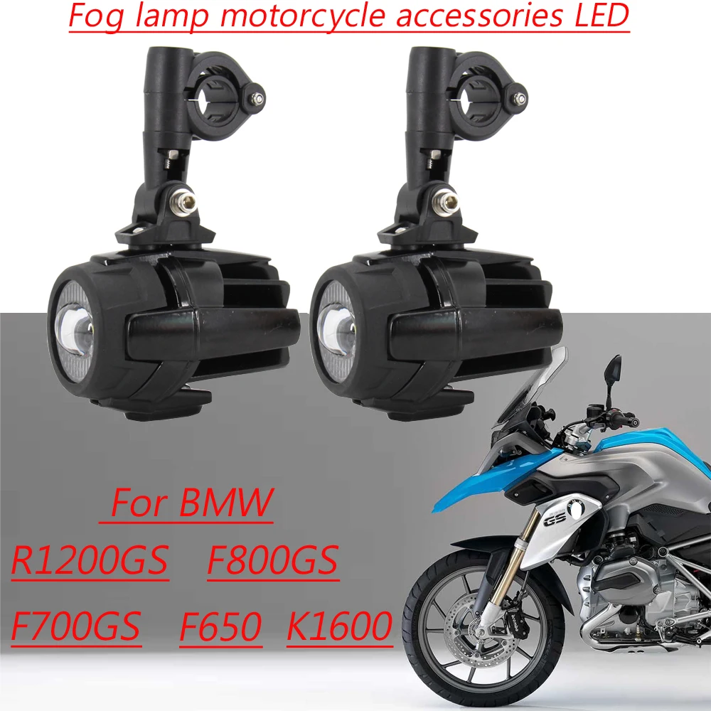 Motorcycle Accessories For BMW R1200GS F800GS F700GS F650 K1600 Fog Lights LED Auxiliary Fog Light Driving Lamp