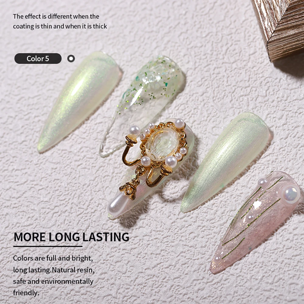 벤디니 9색/세트 글리터 화이트 문라이트 젤 네일 폴리쉬 UV LED 샤이니 퓨어 화이트 밀키 매니큐어 젤 바니쉬 (컬러 카드 포함)