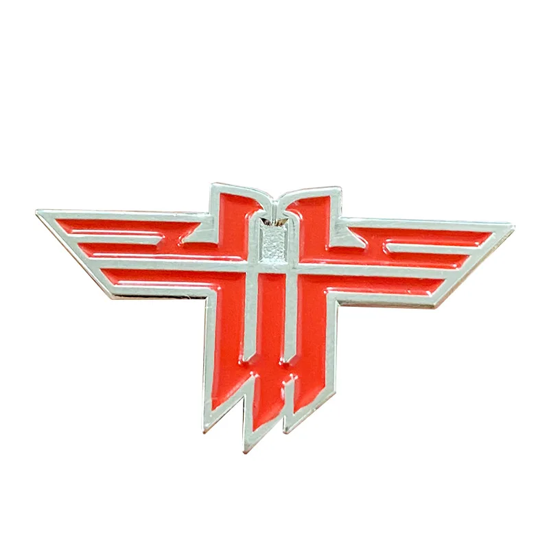 Wolfenstein The New Colossus Logo Brooch Video Game Fans Proud Decor