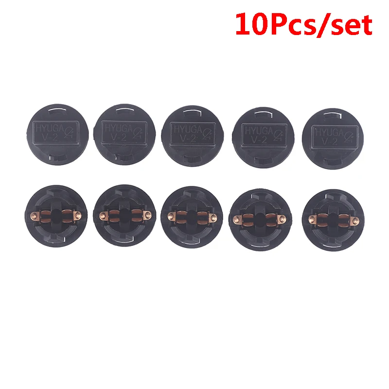 Brand New 10pcs Black Plastic T10 Car Light Socket Twist Lock Wedge Instrument Panel Dash Light Bulb Base Holder