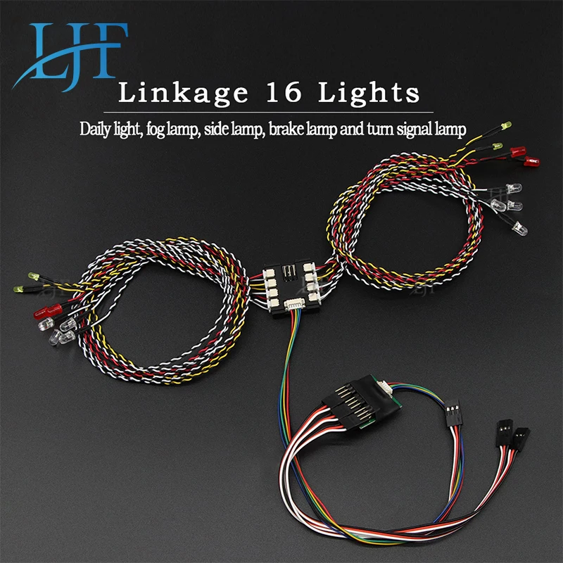 LJF  RC cars model Linkage Light linkage steering 16 Light 16 Light beads for climbing car truck Flat sports car drift car L39