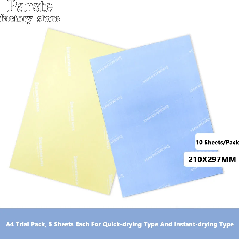 100 PCS A4 Heat Sublimation Transfer Paper For Polyester T-Shirt Fabrics Cloth Phone Case Printing Design For Inkjet Printers