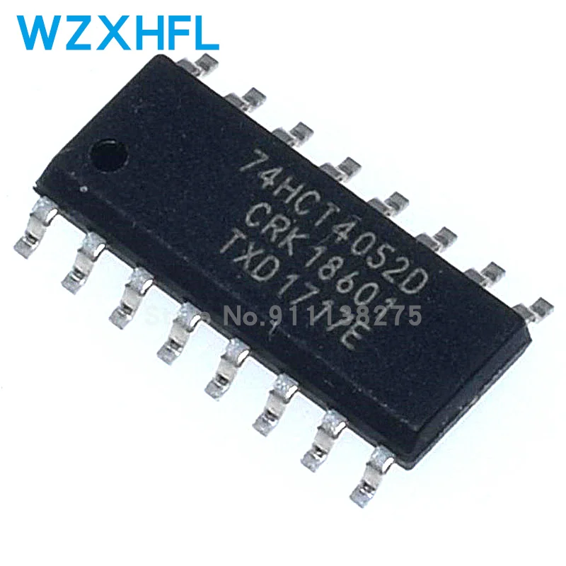 5PCS  74HCT4052D,118 chip SOP-16 dual-channel 4-channel analog multiplexe