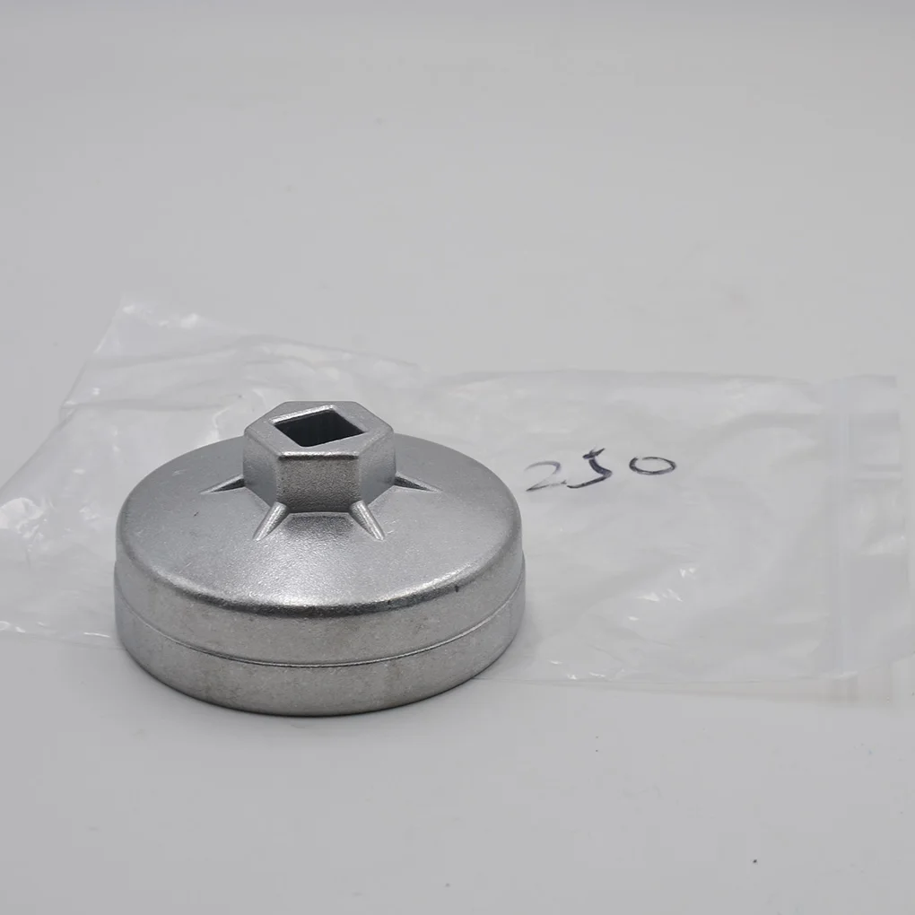 Mercedes Benz için yedek 74mm 14 flüt alüminyum yağ filtresi anahtarı soket Remover aracı araba aksesuarları