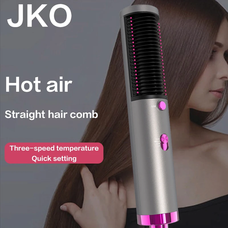 One Step Multifunctional Hot Air Comb Straightening Hair Dryer Curler Straight Hair 3 In 1 Hair Dryer Brush Styling Tool