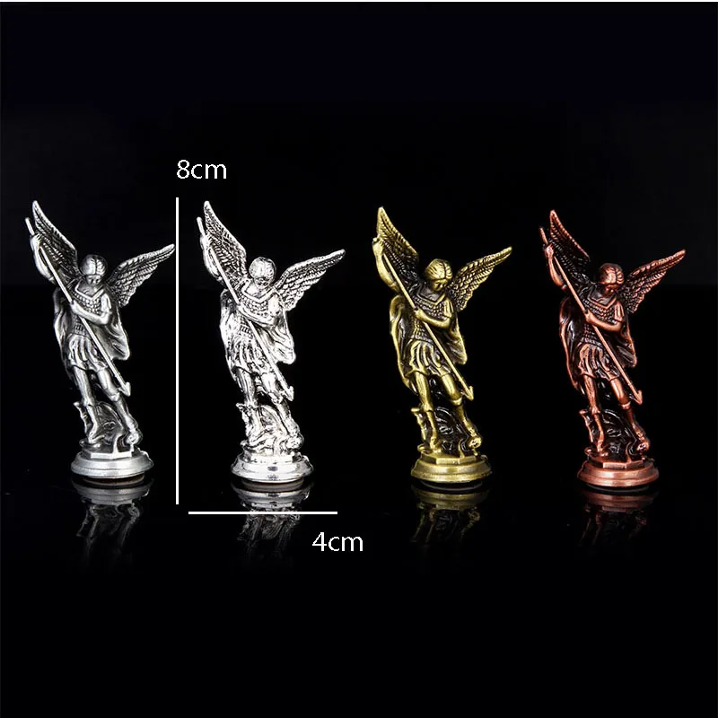 Religious Michael the Holy Angel Zinc Alloy Statue, Michael Angel Statue, Jesus, Christmas, Home Decoration, Christmas Gifts