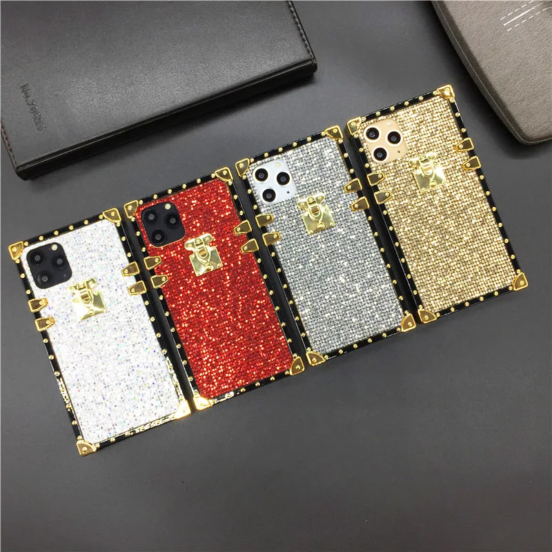 Luxury Glitter Sequin Cover Gold Phone Case for Samsung Galaxy S24 Ultra S23 Plus S21 S10 S20 FE S22 Ultra Note 20 10 9