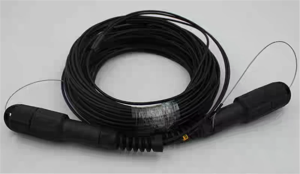 Patchcord światłowodowy 2 rdzenie 1m2m3m5m10m15m 20m 30m 40m Zewnętrzny DX LC SC LCAPC TPU SM Kabel opancerzony Jednomodowy kabel FTTH Zworka 2C