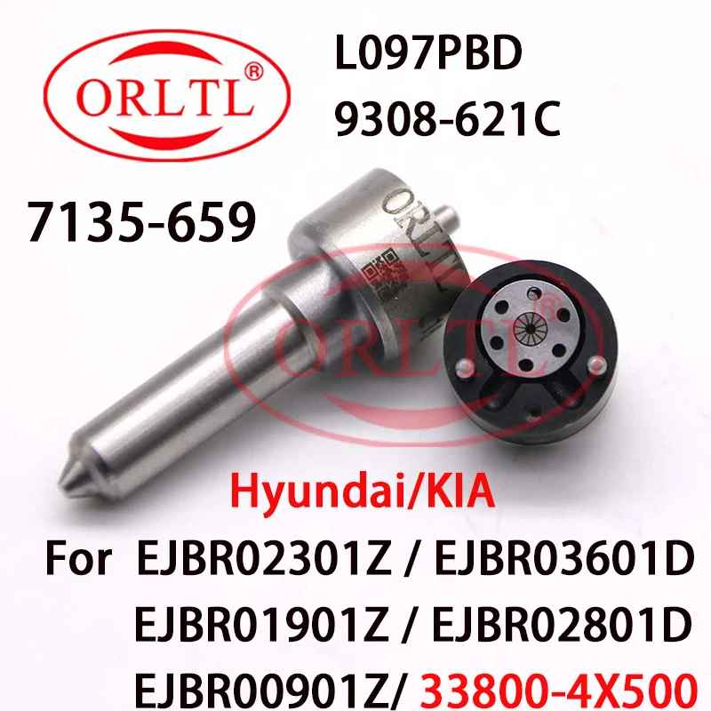 Repair Kits 7135-659 Diesel Nozzle L097PBD Control Valve 9308-621C For Hyundai KIA Frontier EJBR02801D,EJBR01901Z,EJBR00901Z