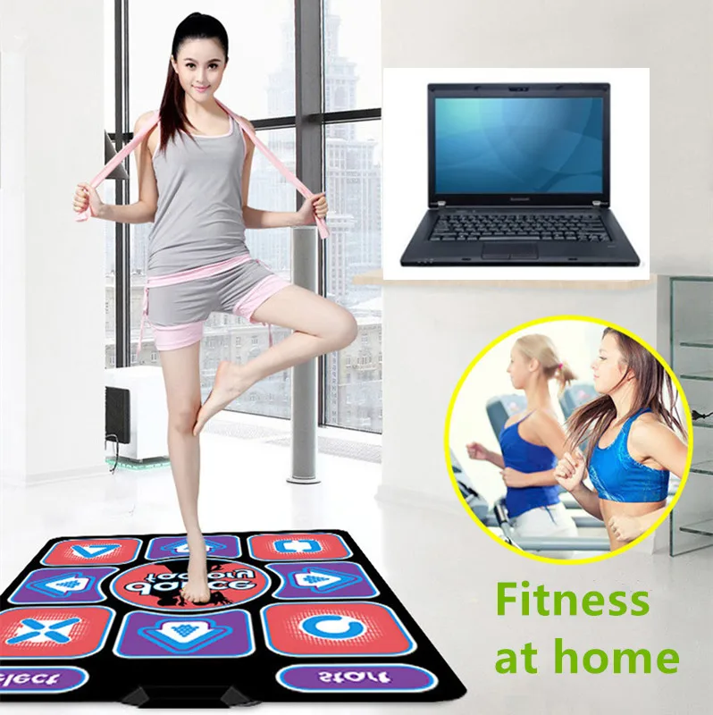 Dancing mat USB connection computer laptop yoga exercise fitness machine sports game song Singing music CP dance rug consoles