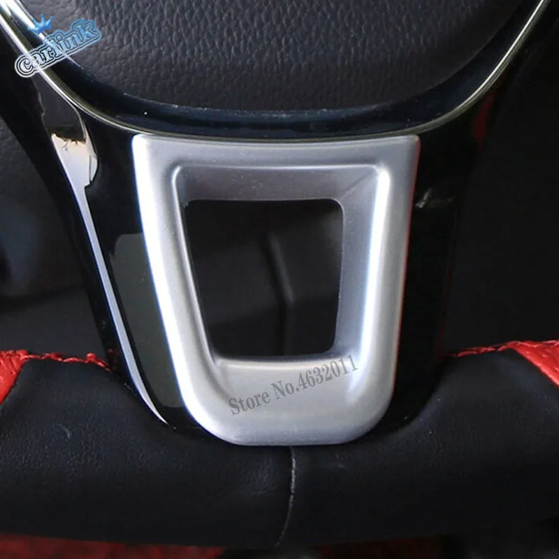 

Top quality sticker ABS Matte Steering wheel Kit frame panel part cover Trim Car styling For Touran L 2016 2017 2018 accessories