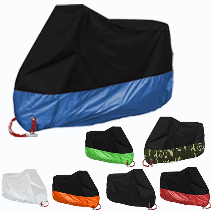 

Universal 190T Motorcycle Cover Waterproof Outdoor Snowmobile Case Raincoat Bike Bicycle Protection For Scooter Moto Accessories