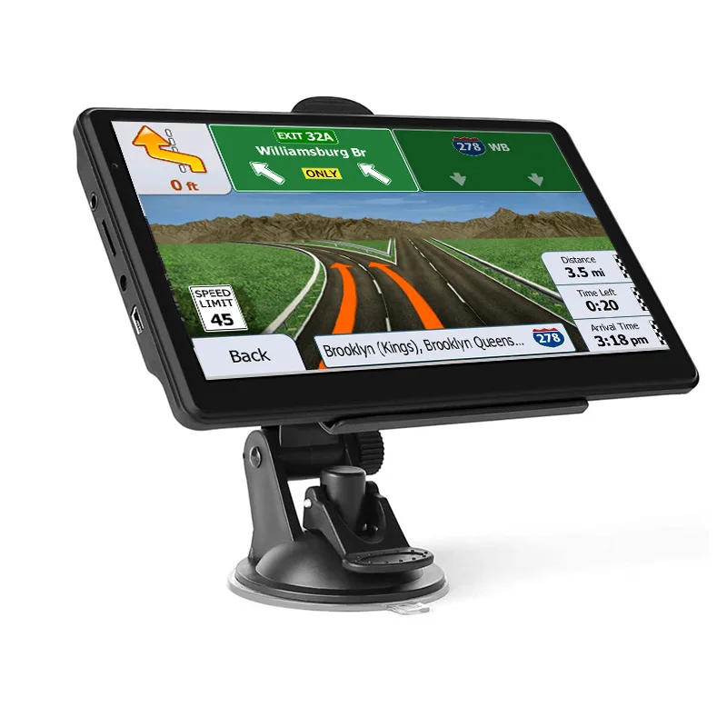 

7Inch Car GPS Navigation Touch Screen 7" HD Car GPS Navigation 8G RAM 128-256MB FM Bluetooth AVIN latest Europe Map Truc