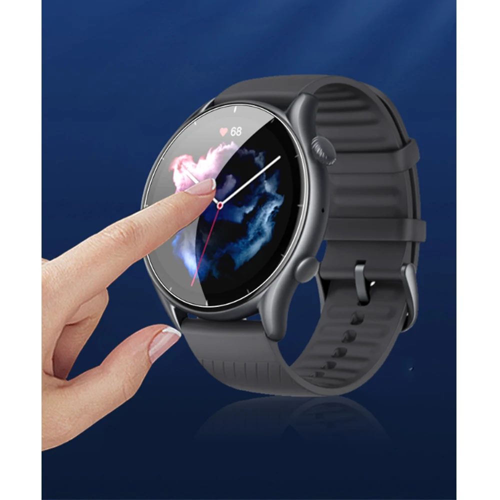 2PCS Soft Hydrogel Film HD Ultra-thin Full Protective Film For GTR3 Smartwatch Accessories Not Glass For Amazfit GTR 3/3 pro